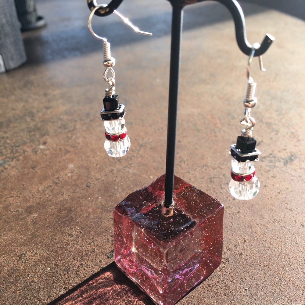 COPY - Swarovski crystal snowmen earrings